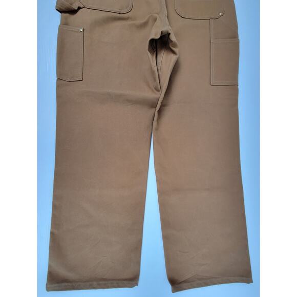 NWT Carhartt Mens 38 Brown Loose Duck Double Knee Utility Carpenter Pant B01-M‎ - Picture 10 of 12